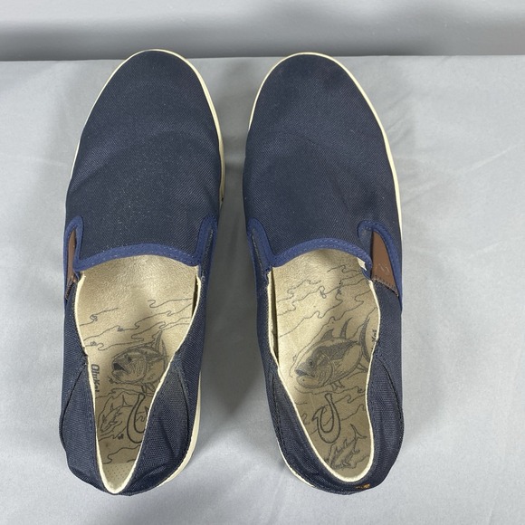 OluKai Kahu Mens Slip-On Boat Deck Loafer Sneaker Shoes Mens US 11 EUR 44 Blue main image 6